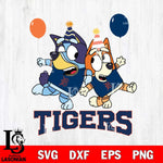 Detroit Tigers Bluey & Bingo 11 Svg Eps Dxf Png File, MLB svg, Digital Download, Instant Download