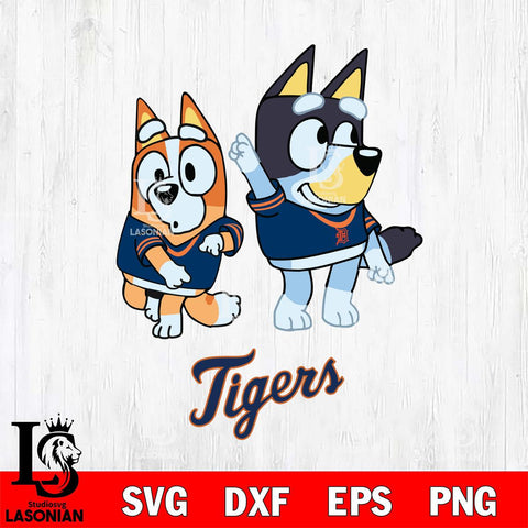 Detroit Tigers Bluey Chilli Mode Dance Svg Eps Dxf Png File, Digital Download, Instant Download