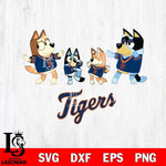 Detroit Tigers Bluey Dance Squats Svg Eps Dxf Png File, Digital Download, Instant Download