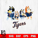 Detroit Tigers Bluey Mode Dance Squats Svg Eps Dxf Png File, Digital Download, Instant Download