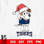 Detroit Tigers Christmas Bluey Jack Sport Cricut , Christmas Svg , Bluey svg , Digital Download, dxf eps png pdf file