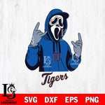 Detroit Tigers Ghostface Svg Eps Dxf Png File, Digital Download, Instant Download