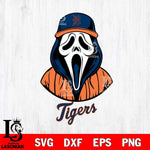 Detroit Tigers Ghostface 5 Svg Eps Dxf Png File, Digital Download, Instant Download