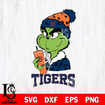 Detroit Tigers Grinch Bougie Leopard Svg Eps Dxf Png File, Digital Download, Instant Download