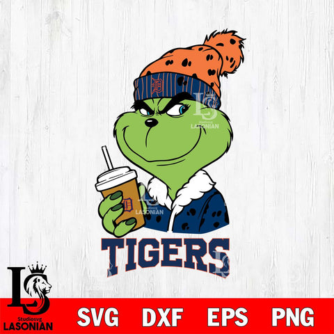 Detroit Tigers Grinch hat Svg Eps Dxf Png File, Digital Download, Instant Download