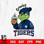 Detroit Tigers Grinchy Bougie Christmas Cut Files Cricut, Svg Dxf Eps Png file , Silhouette