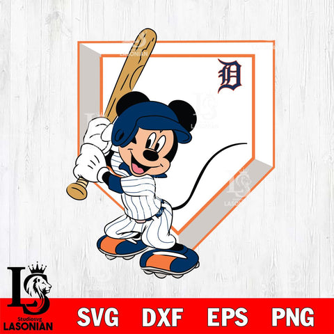 Detroit Tigers Mickey 3 Svg Eps Dxf Png File, Digital Download, Instant Download