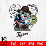 Detroit Tigers Stitch Freddy Krueger Halloween Svg Eps Dxf Png File, Digital Download, Instant Download