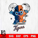 Detroit Tigers Stitch Horror Halloween 2 Svg Eps Dxf Png File, Digital Download, Instant Download