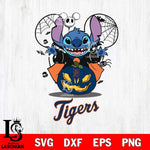 Detroit Tigers Stitch Horror Halloween Svg Eps Dxf Png File, Digital Download, Instant Download