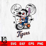 Detroit Tigers Stitch Jigsaws Halloween Svg Eps Dxf Png File, Digital Download, Instant Download