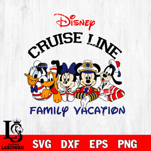 Disney Cruise Line Family Vacation Svg Eps Dxf Png File, Digital Download ,Instant Download, Cricut File