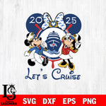 Disney Lets Cruise 2025 Mickey Minnie Captain Svg Eps Dxf Png File, Digital Download ,Instant Download, Cricut File