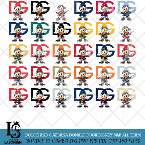 Dolce And Gabbana Donald Duck Disney MLB Svg Eps Dxf Png File, Digital Download, Instant Download