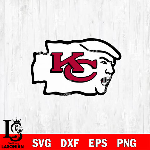 Donald Trump KC Chiefs Svg Eps Dxf Png File, Digital Download ,Instant Download, Cricut File