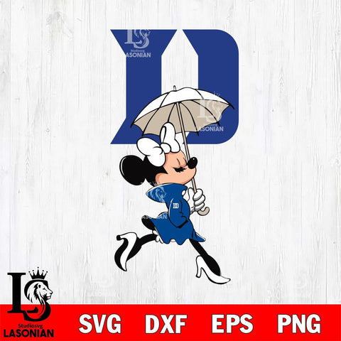 Duke Blue Devils Fancy Minnie Svg Eps Dxf Png File, Digital Download, Instant Download