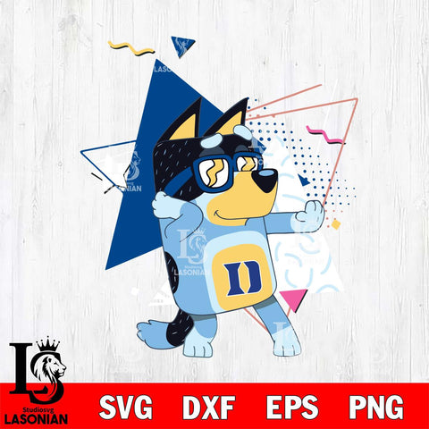 Duke Blue Devils Bluey 4 Svg Eps Dxf Png File, Digital Download, Instant Download