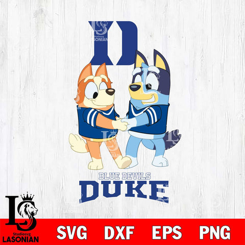 Duke Blue Devils Bluey Chilli Dance Svg Eps Dxf Png File, Digital Download, Instant Download