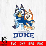 Duke Blue Devils Bluey Chilli Dance Mode Svg Eps Dxf Png File, Digital Download, Instant Download