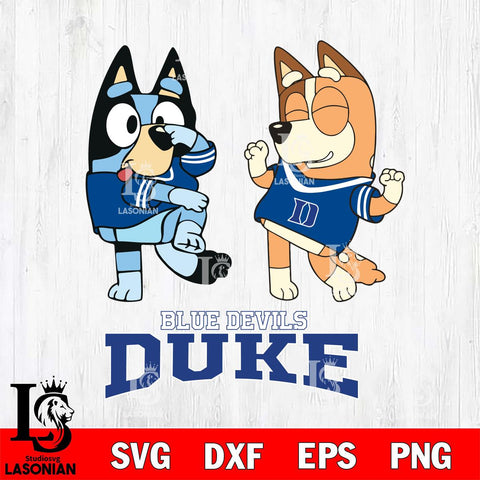 Duke Blue Devils Bluey Chilli Sport Svg Eps Dxf Png File, Digital Download, Instant Download