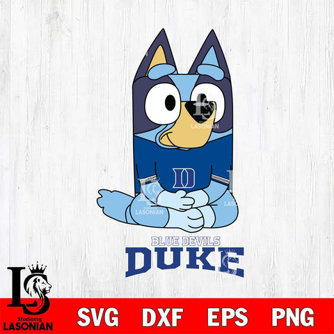 Duke Blue Devils Bluey Styles Football Svg Eps Dxf Png File,NCAA Svg Files,Bluey svg ,Digital Download ,Instant Download, Cricut File