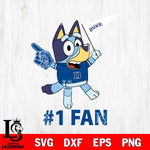 Duke Blue Devils Bluey #1 Fan Svg Eps Dxf Png File,NCAA Svg Files,Bluey svg ,Digital Download ,Instant Download, Cricut File