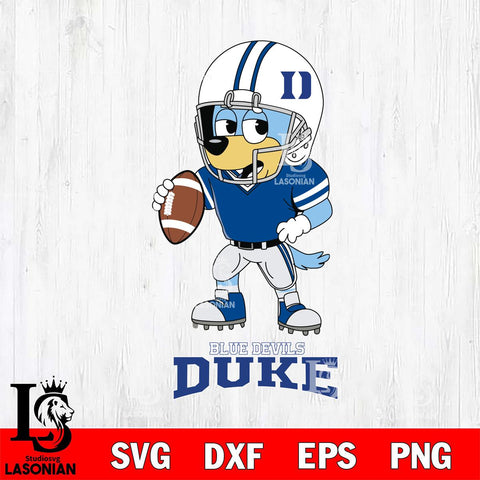 Duke Blue Devils Bluey rugby Svg Eps Dxf Png File, Digital Download ,Instant Download, Cricut File