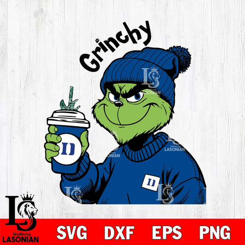 Duke Blue Devils Boujee Grinch 10 Svg Eps Dxf Png File, Digital Download, Instant Download