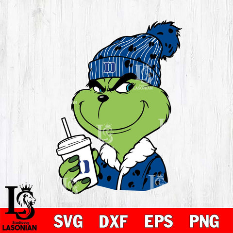 Duke Blue Devils Boujee Grinch 3 Svg Eps Dxf Png File, Digital Download, Instant Download