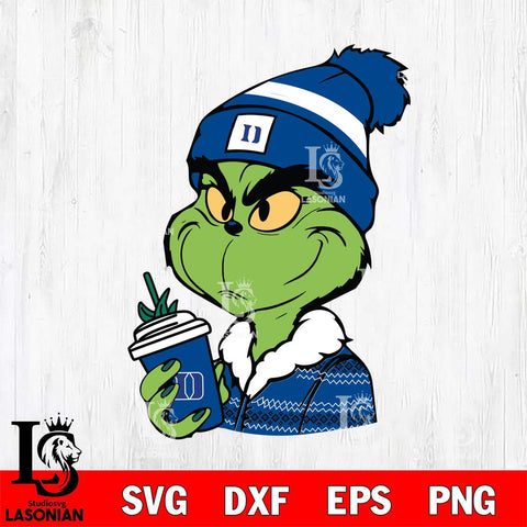 Duke Blue Devils Boujee Grinch Svg Eps Dxf Png File, Digital Download, Instant Download