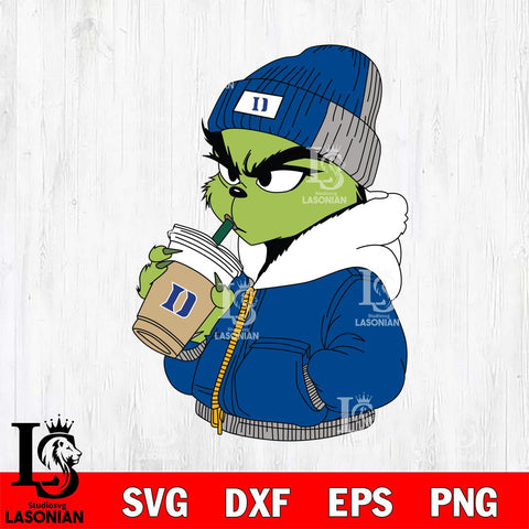 Duke Blue Devils Boujee Grinch 6 Svg Eps Dxf Png File, Digital Download, Instant Download