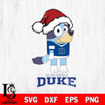 Duke Blue Devils Christmas Bluey Hat Cut Files,Bluey Cricut,Christmas Svg , Bluey svg , Digital Download, dxf eps png pdf file