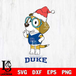 Duke Blue Devils Christmas Bluey Honey Sport Cut Files,Bluey Cricut,Christmas Svg , Bluey svg , Digital Download, dxf eps png pdf file