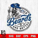 Duke Blue Devils Dad With Beard Are Better Svg Eps Dxf Png File, Digital Download, Instant Download