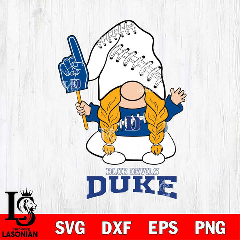 Duke Blue Devils Gnomes Fan Svg Eps Dxf Png File, Digital Download, Instant Download