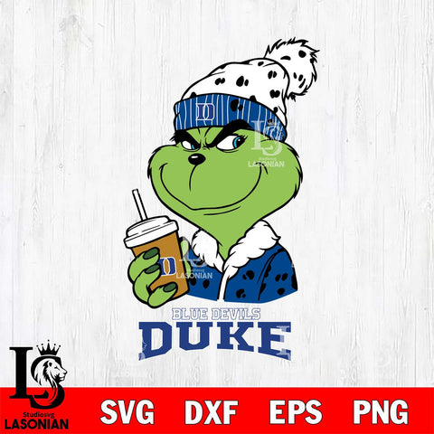 Duke Blue Devils Grinch hat Svg Eps Dxf Png File, Digital Download, Instant Download