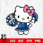 Duke Blue Devils Hello Kitty Cheerleader 12 Svg Eps Dxf Png File, Digital Download, Instant Download