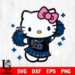 Duke Blue Devils Hello Kitty Cheerleader 4 Svg Eps Dxf Png File, Digital Download, Instant Download