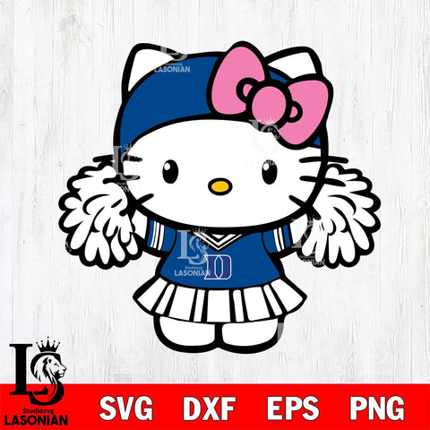 Duke Blue Devils Hello Kitty Cheerleader 5 Svg Eps Dxf Png File, Digital Download, Instant Download