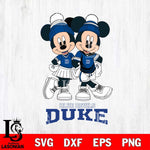 Duke Blue Devils Mickey And Minnie Mouse Football Svg Eps Dxf Png File, NCAA svg , File Cut , Digital Download , Instant Download, Cut Svg Files