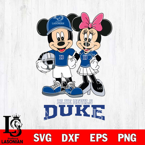 Duke Blue Devils Mickey Minnie Mouse Helmet Svg Eps Dxf Png File, NCAA svg , File Cut , Digital Download , Instant Download, Cut Svg Files