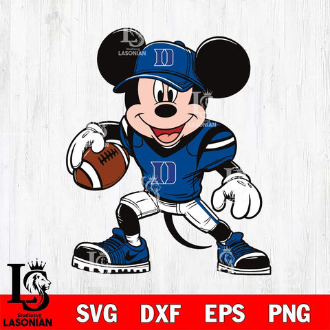 Duke Blue Devils Mickey Mouse Svg Eps Dxf Png File, NCAA svg, Digital Download, Instant Download