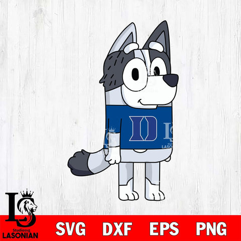 Duke Blue Devils Muffin Bluey Svg Eps Dxf Png File, Digital Download, Instant Download