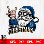 Duke Blue Devils Rock Santa Claus Football Svg dxf eps png pdf file,NCAA svg,Digital Download,Cricut file