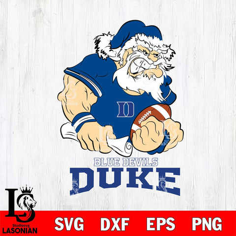 Duke Blue Devils Santa Claus Angry Svg dxf eps png pdf file,NCAA svg,Digital Download,Cricut file