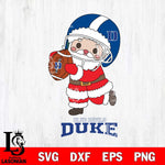 Duke Blue Devils Santa Claus Cute Svg dxf eps png pdf file,NCAA svg,Digital Download,Cricut file