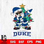 Duke Blue Devils Santa Claus Ugly Christmas Svg dxf eps png pdf file,NCAA svg,Digital Download,Cricut file