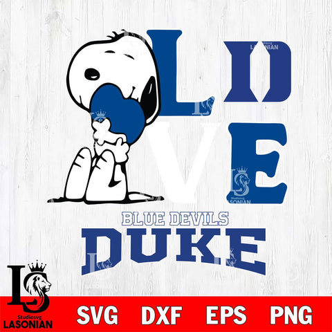 Duke Blue Devils Snoopy Sport 10 Svg Eps Dxf Png File, Digital Download