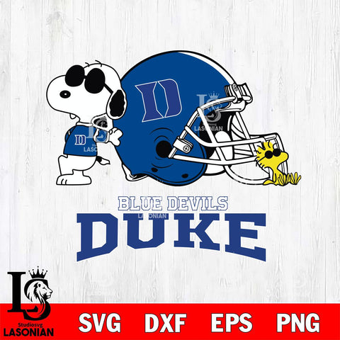 Duke Blue Devils Snoopy Sport 2 Svg Eps Dxf Png File, Digital Download