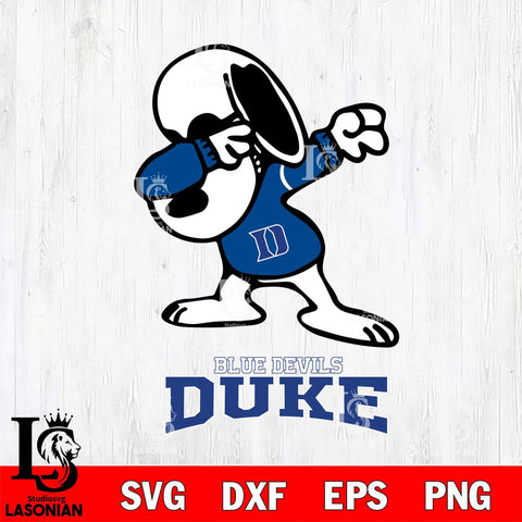 Duke Blue Devils Snoopy Sport 3 Svg Eps Dxf Png File, Digital Download